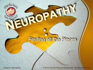 Category: Neuropathy   © 2012 Chronic Pain and Depression All Rights Reserved
 