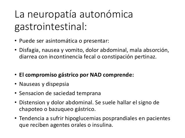 Neuropatia autonomica diabetica Neuropatia autonomica diabetica