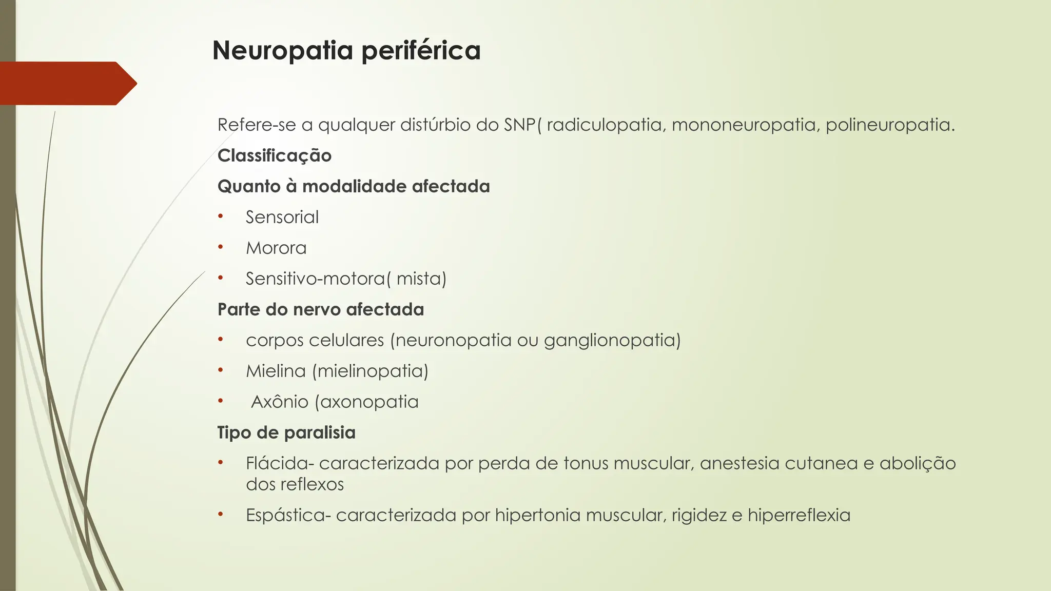 Morora Neuropatia periferica visão geral da afeição pptx | PPTX