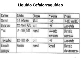 Líquido Cefalorraquídeo
55
 