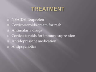 Antidepressants Rash Neuropsychiatric manifestations of systematic lupus | PPTX