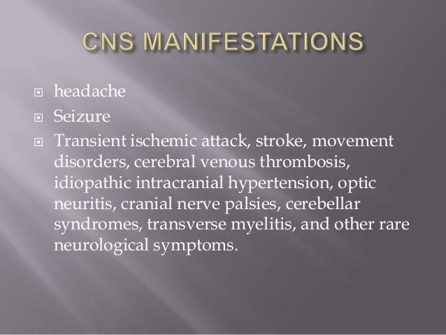 Neuropsychiatric Manifestations Of Systematic Lupus