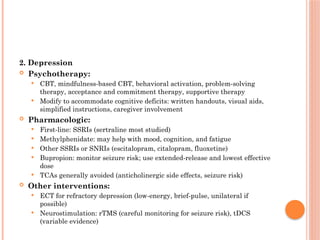 Neuropsychiatric Aspects and Management of Traumatic Brain Injury | PPTX