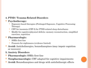 Neuropsychiatric Aspects and Management of Traumatic Brain Injury | PPTX