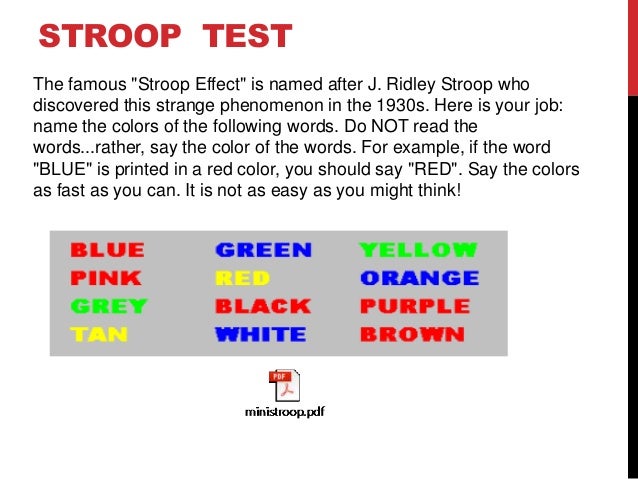 Stroop color and word test: a manual for clinical and experimental uses image