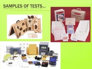 SAMPLES OF TESTS…
 