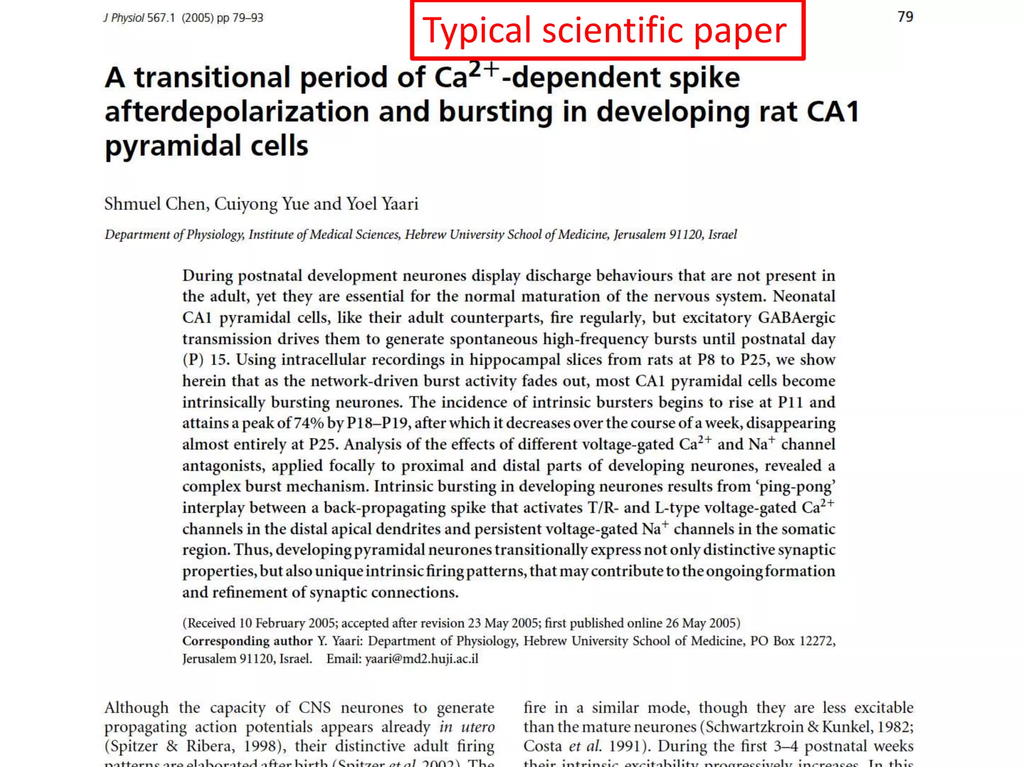 Typical scientific paper
 