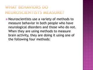 Neuroscience Methods