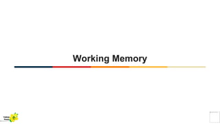 Working Memory
Yellow
Pond
 