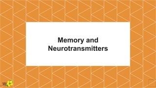 Memory and
Neurotransmitters
Yellow
Pond
 