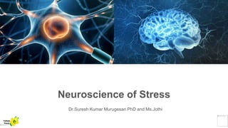 Neuroscience of Stress
Dr.Suresh Kumar Murugesan PhD and Ms.Jothi
Yellow
Pond
 