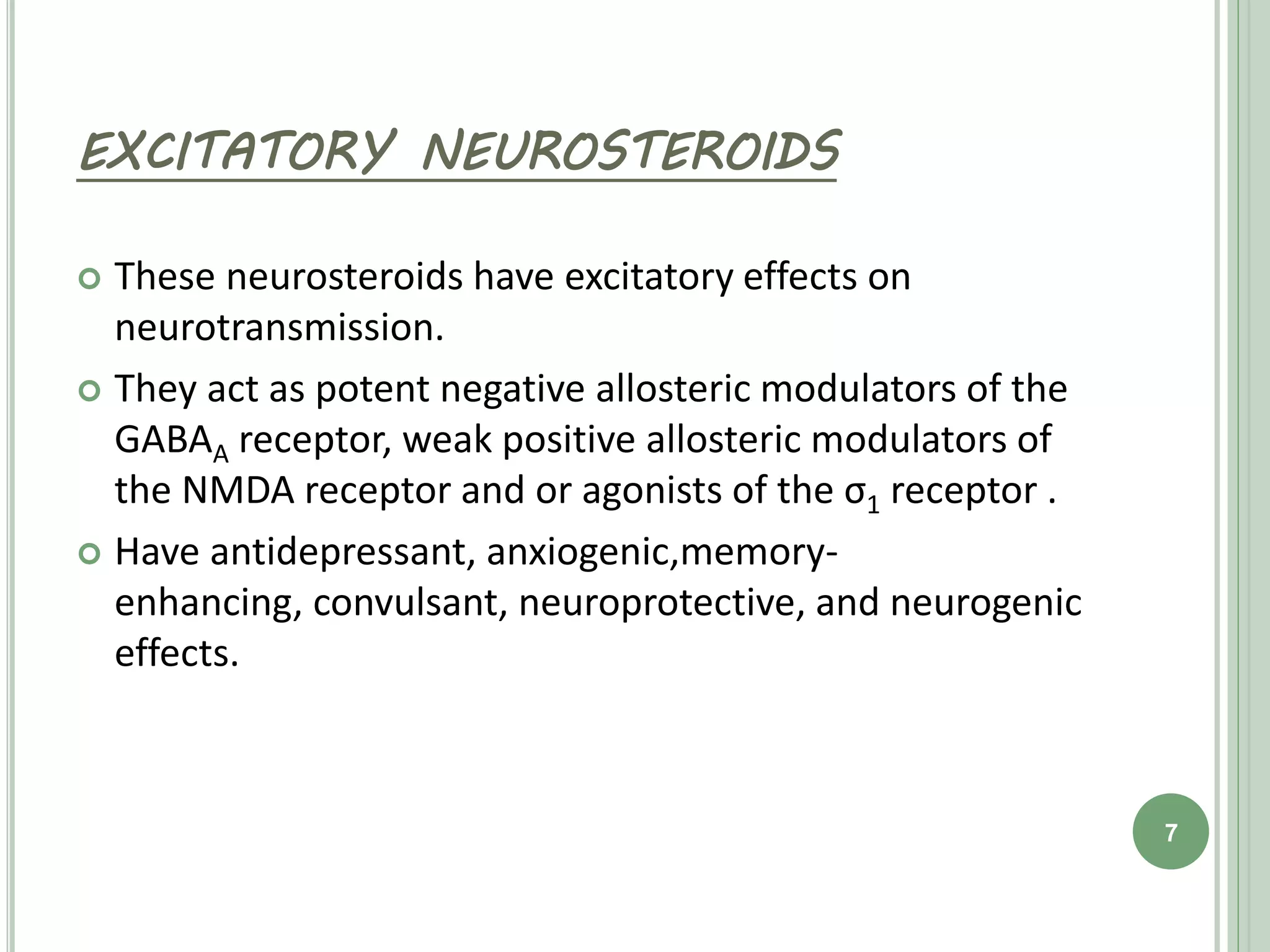 Neurosteroids PPT