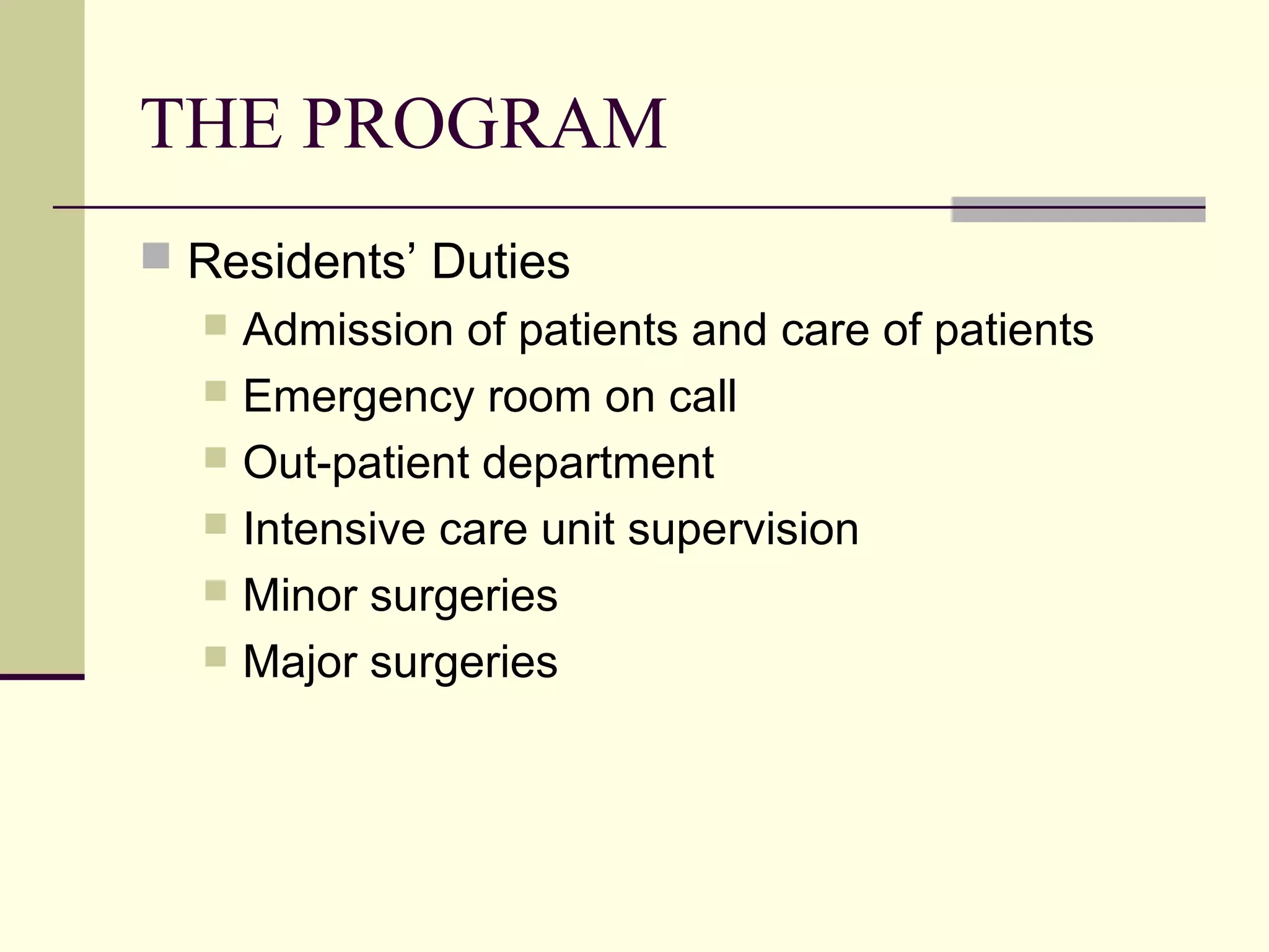 Neurosurgical Residency Program Ppt