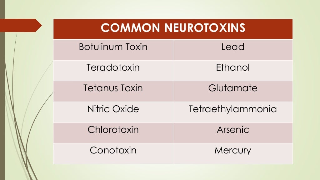 Neurotoxins in Food