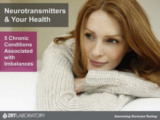 Neurotransmitters
& Your Health
5 Chronic
Conditions
Associated
with
Imbalances
 