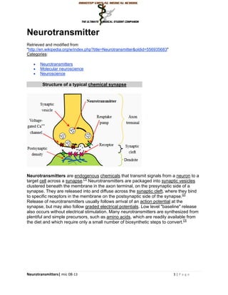 IVMS-Neurotransmitters | PDF