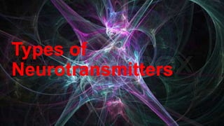 Types of
Neurotransmitters
 