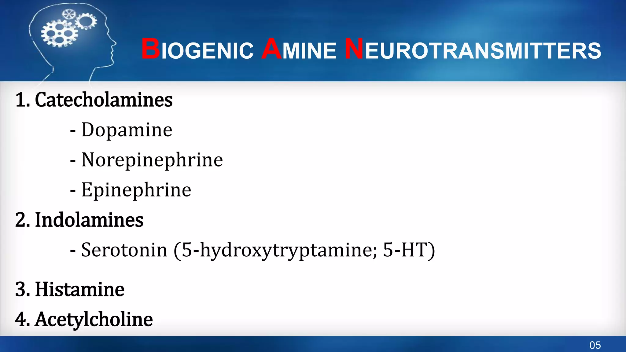 Neurotransmitters- serotonin & dopamine by dr. rujul modi | PDF