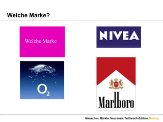 Welche Marke?Welche MarkeMenschen. Märkte. Neuronen. Twittwoch-Edition.