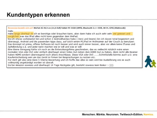Klickverhalten analysierenMenschen. Märkte. Neuronen. Twittwoch-Edition.
