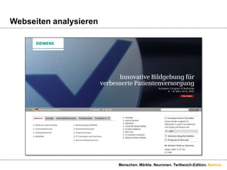 Kundentypen erkennen Menschen. Märkte. Neuronen. Twittwoch-Edition.