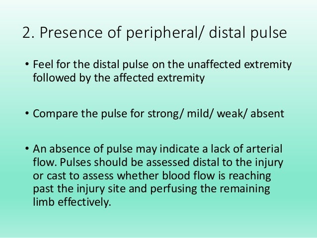 Peripheral Pulses Charting