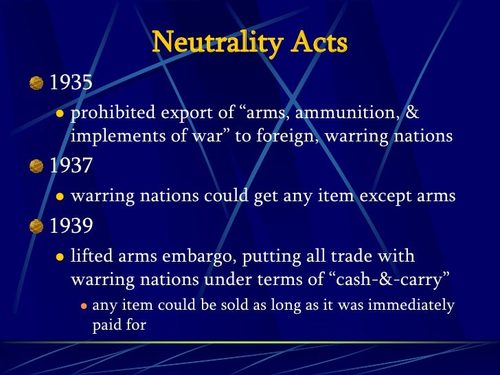 Neutrality acts & lend lease (2)