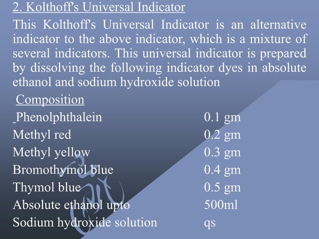 Neutralization curves in acid base analytical titrations, indicators ...