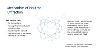 Neutron Diffractor NEUTRON DIFFRACTION NOTES FOR PG STUDENTS | PPTX