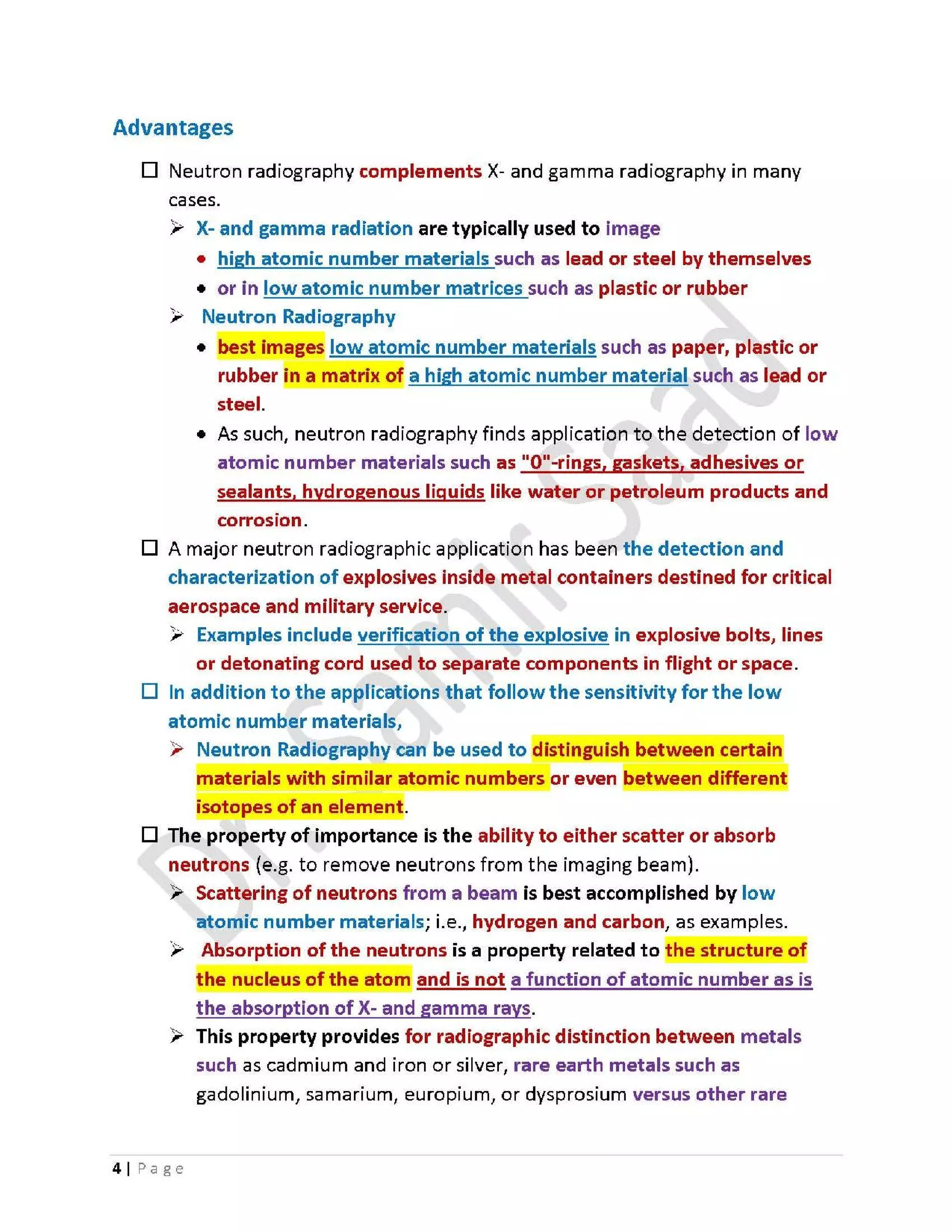ASNT Neutron Radiography (NR) Level III Notes-Dr. Samir Saad | PDF