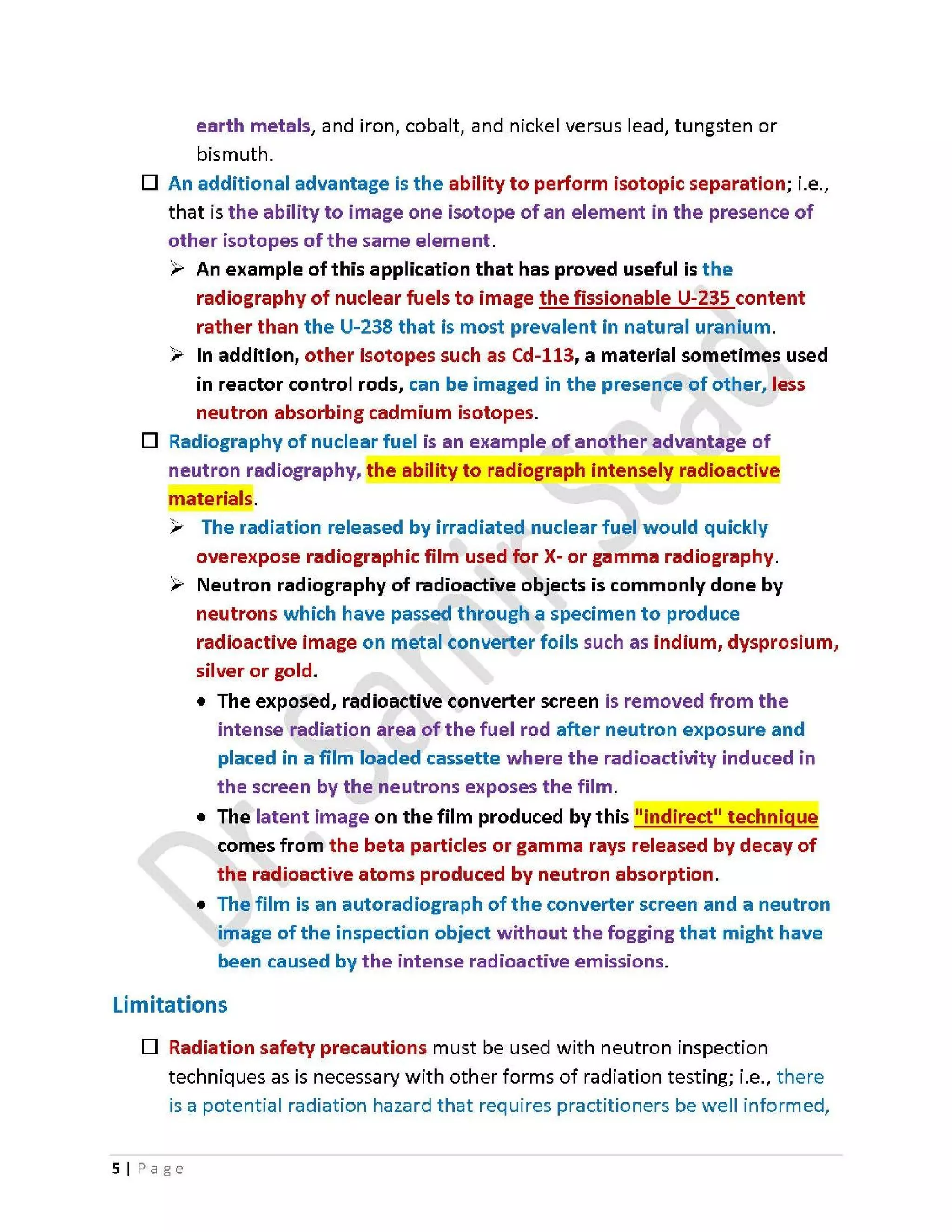ASNT Neutron Radiography (NR) Level III Notes-Dr. Samir Saad | PDF