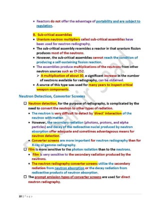 ASNT Neutron Radiography (NR) Level III Notes-Dr. Samir Saad | PDF