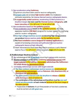 ASNT Neutron Radiography (NR) Level III Notes-Dr. Samir Saad | PDF