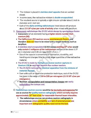 ASNT Neutron Radiography (NR) Level III Notes-Dr. Samir Saad | PDF