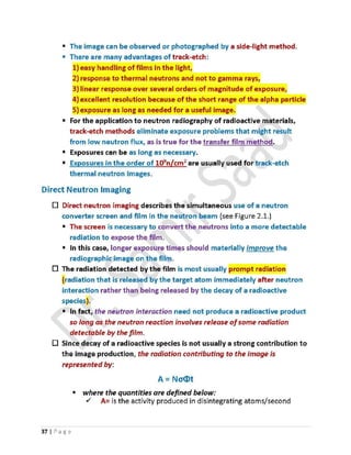 ASNT Neutron Radiography (NR) Level III Notes-Dr. Samir Saad | PDF