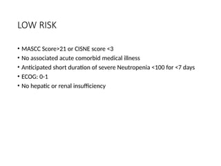 Neutropenia and its management along with prophy;axis | PPTX