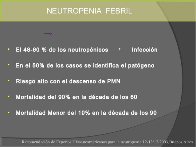 Neutropenia febril y afebril
