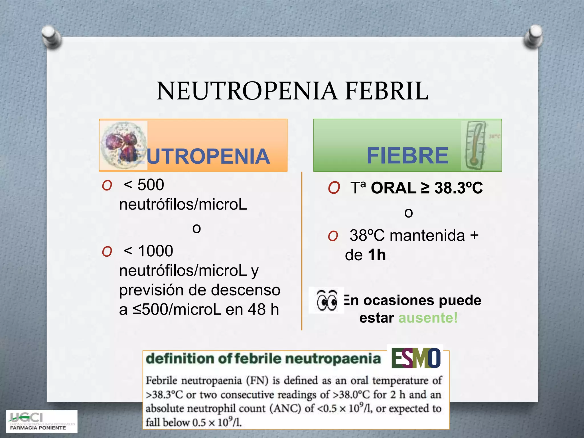 Neutropenia febril 2018 | PPTX