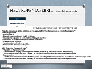 NEUTROPENIAFEBRIL tto de la Neutropenia
 