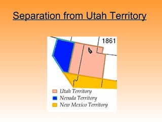 Separation from Utah Territory   