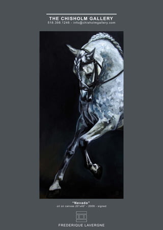 Nevado, Dressage Painting at Chisholm Gallery