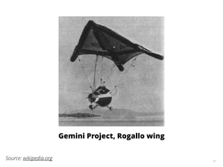 35
Gemini Project, Rogallo wing
Source: wikipedia.org
 