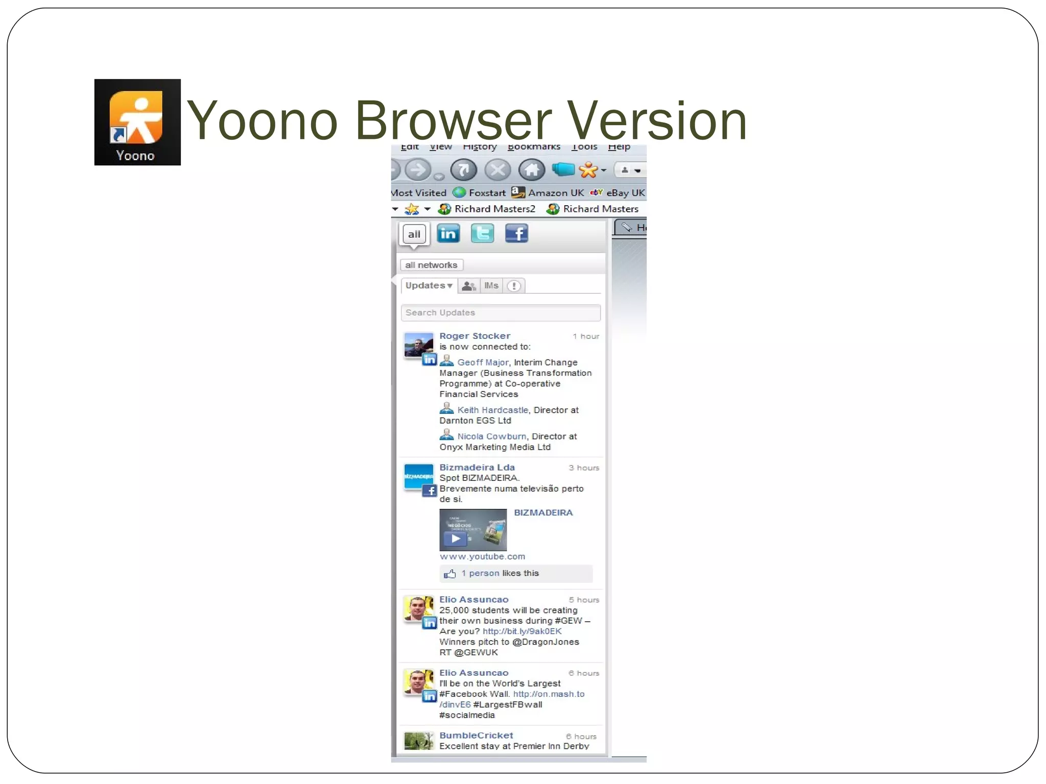 Yoono Browser Version 
