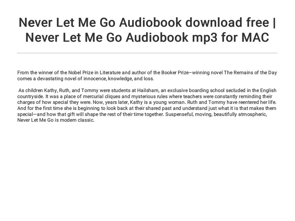 never let me go audiobook