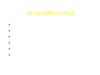 At the table in Peel
•   On senior team
•   on executive committee
•   at in committee of board
•   on contingency teams
•   at director’s council
•   part of the ‘learning side’ of the
    organization
 