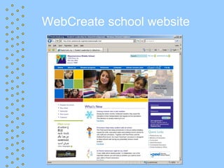 WebCreate school website
 