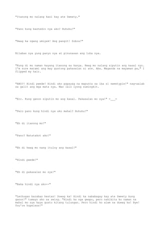 Never talk back to a gangster