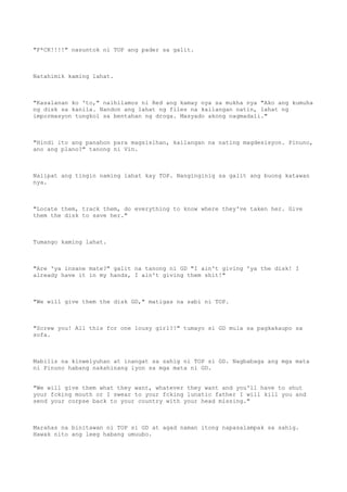 Never talk back to a gangster