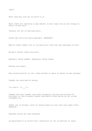 Never talk back to a gangster