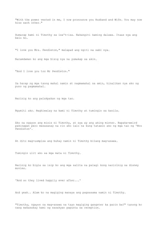 Never talk back to a gangster